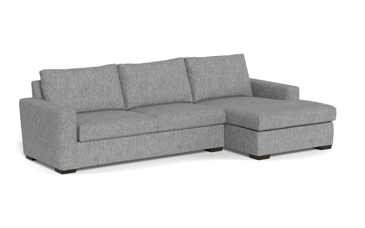 Mesa 123" Right Chaise Sectional - Tropez Ash