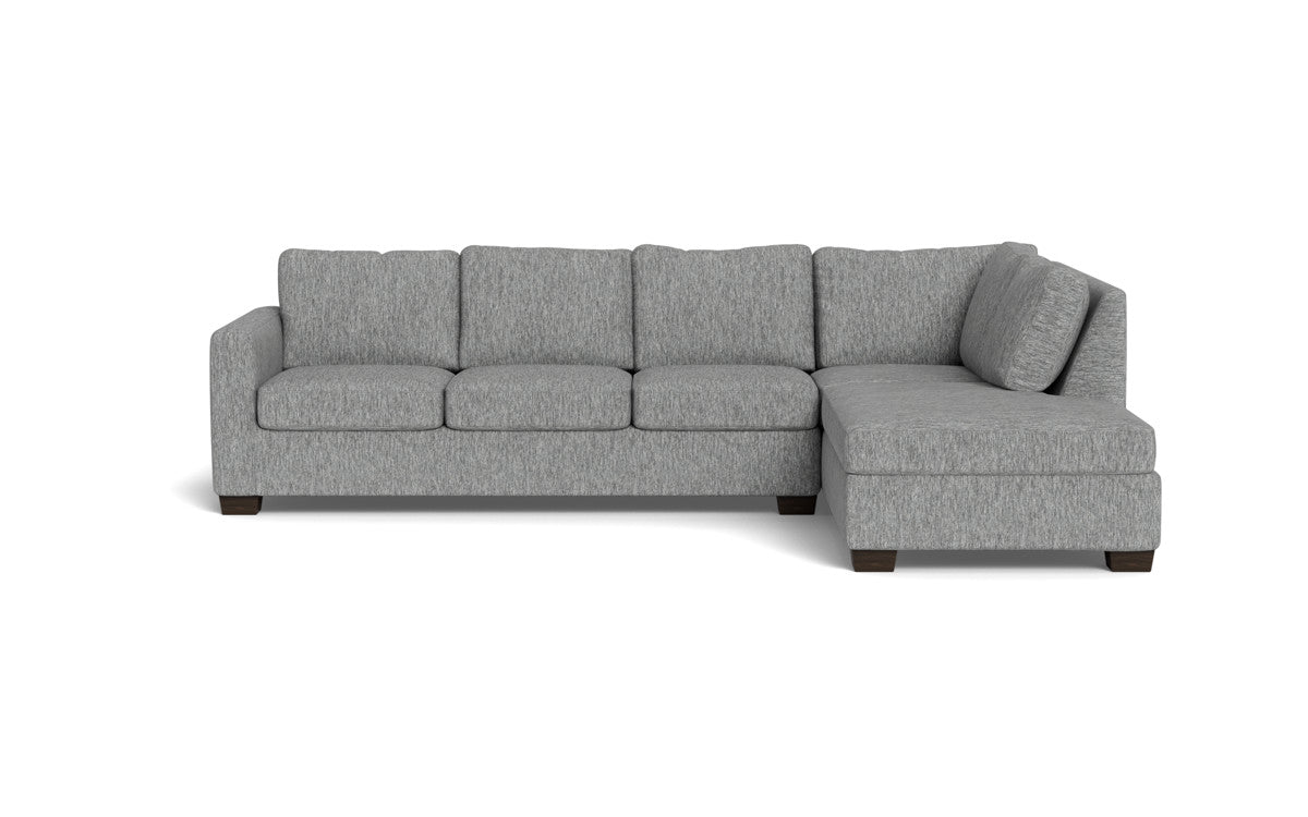 Track 121" Right Chaise Sectional - Tropez Ash
