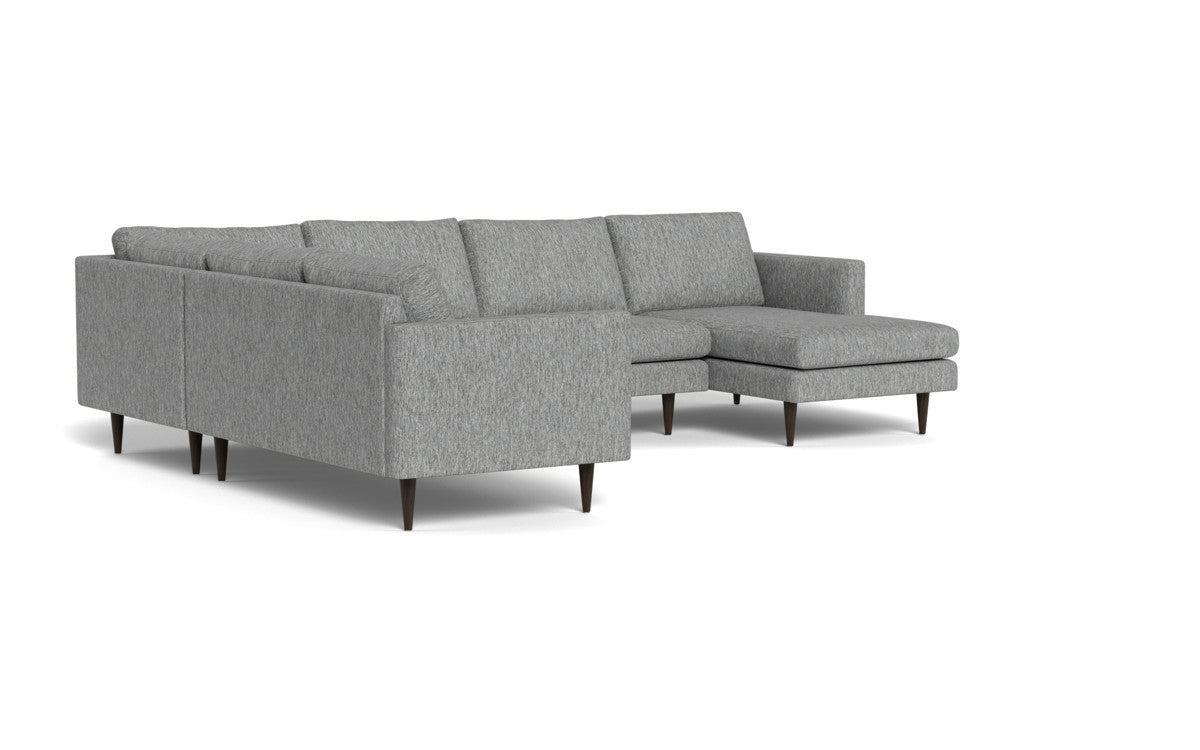 Wallace 130" Untufted Corner Sectionals w. Right Chaise - Tropez Ash