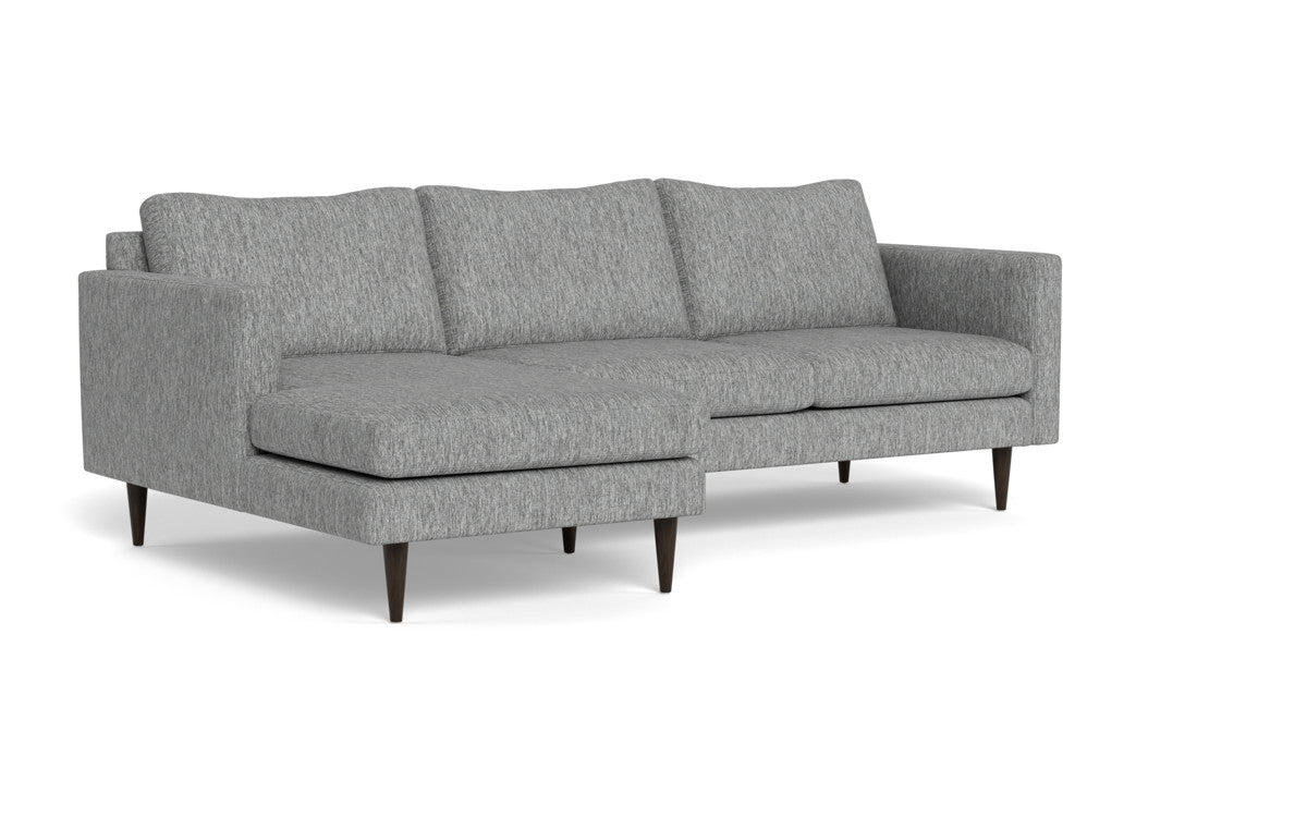 Wallace 98" Untufted Left Chaise Sectional - Tropez Ash