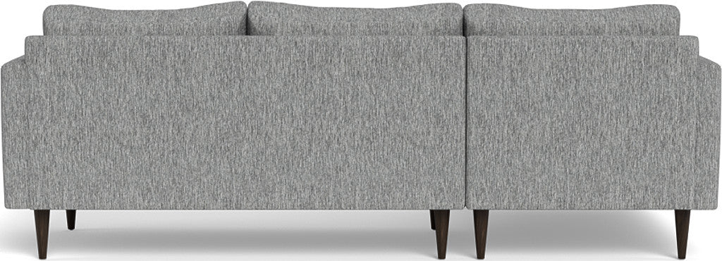 Wallace 98" Untufted Left Chaise Sectional - Travis Pewter