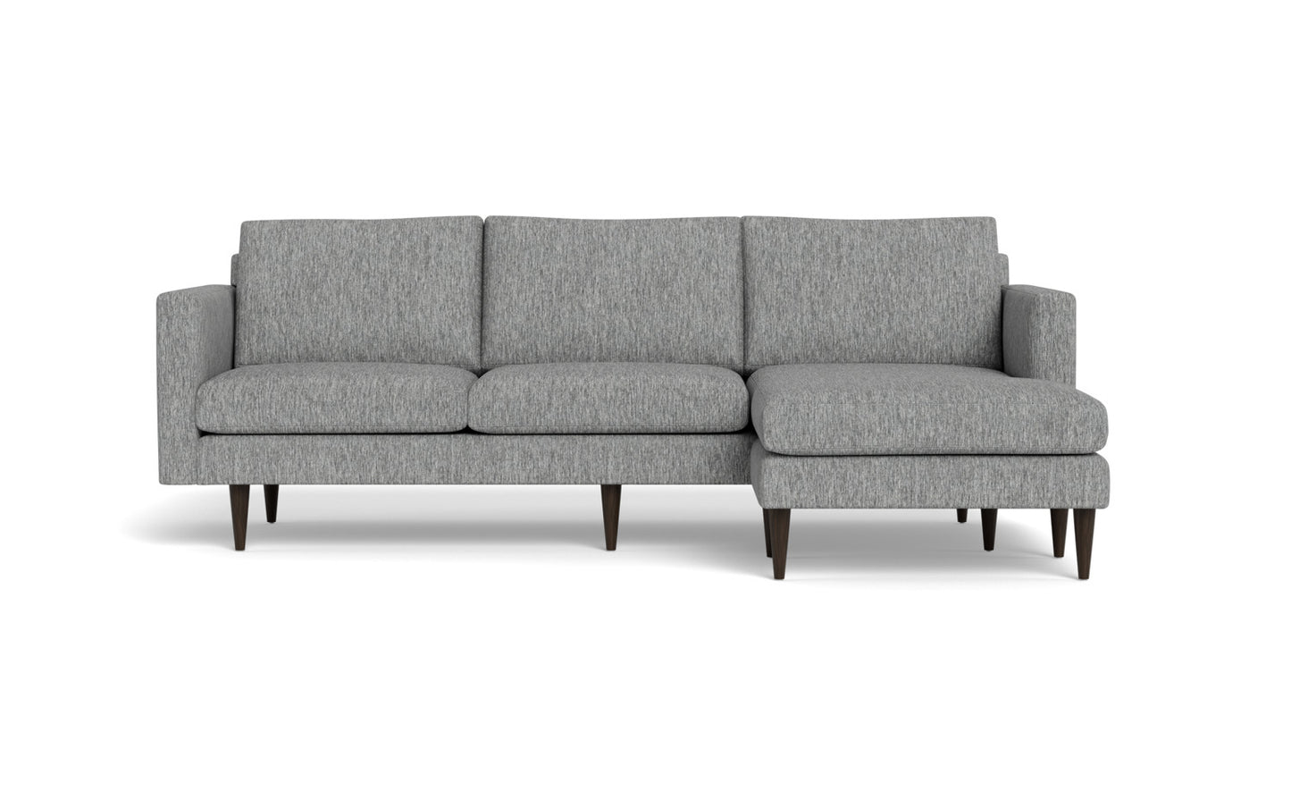 Wallace 98" Untufted Reversible Chaise Sofa - Travis Pewter