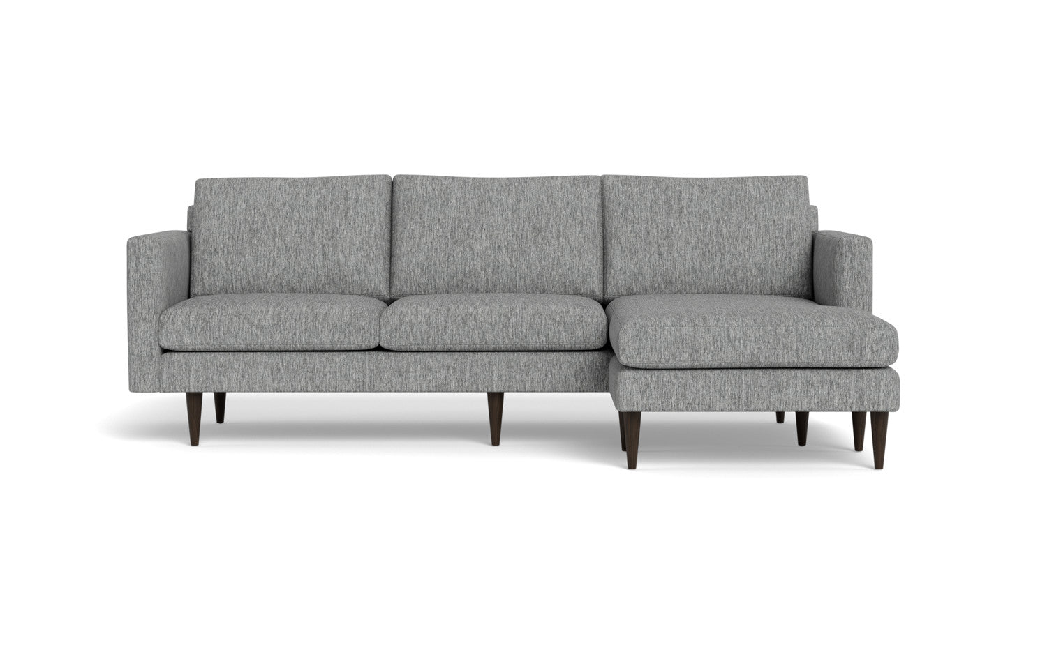 Wallace 98" Untufted Reversible Chaise Sofa - Travis Pewter