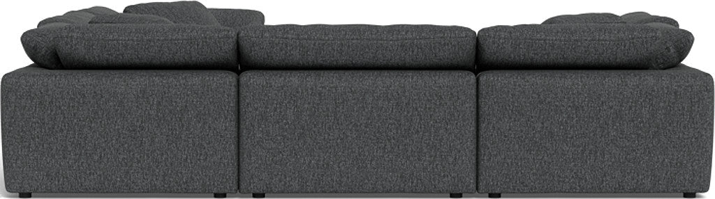 Fluffy 133.5" 6 Piece Sectional W/Ottoman - Tropez Oyster