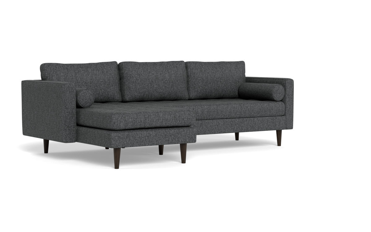 Ladybird 102" Left Chaise Sectional - Tropez Charcoal