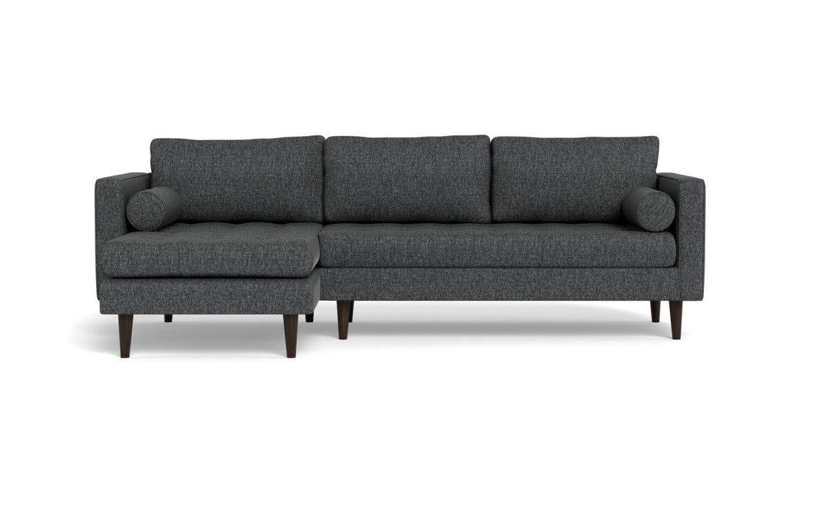 Ladybird 102" Left Chaise Sectional - Tropez Charcoal