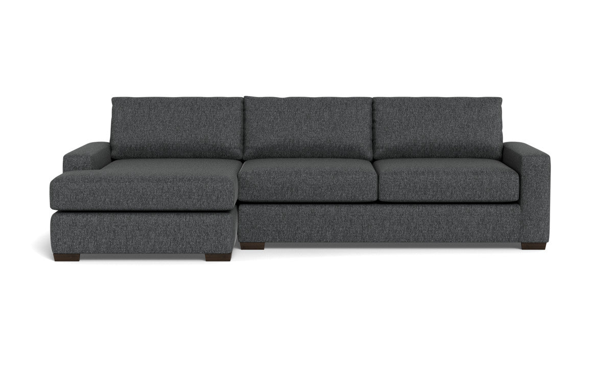 Mas Mesa 123" Deep Left Chaise Sectional - Tropez Charcoal
