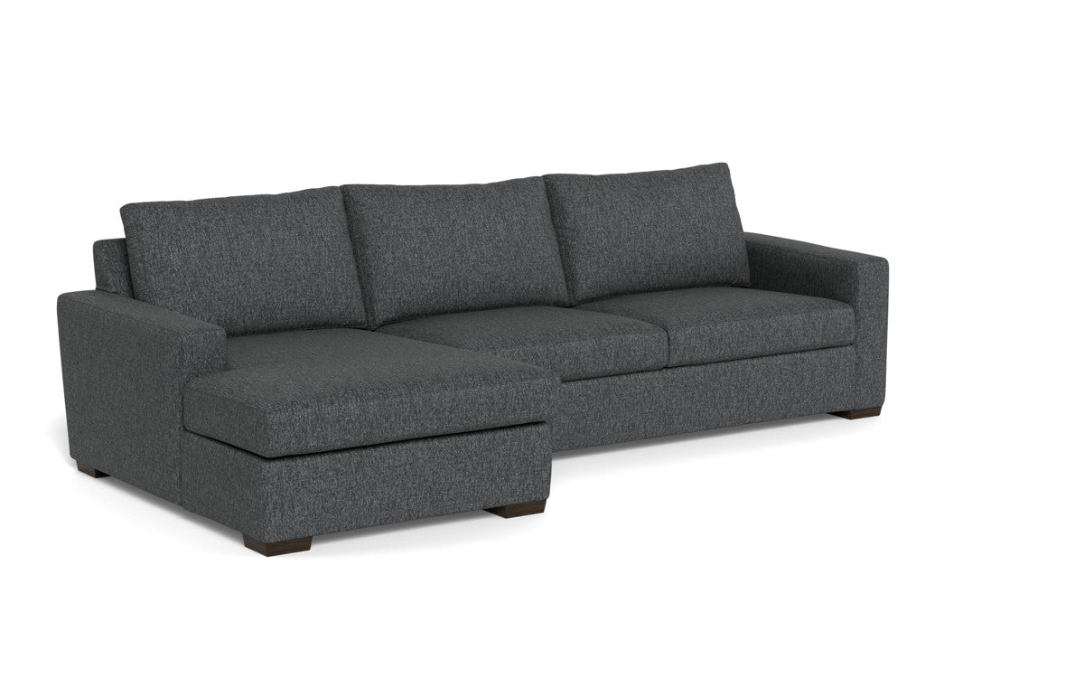 Mesa 123" Left Chaise Sectional - Tropez Charcoal