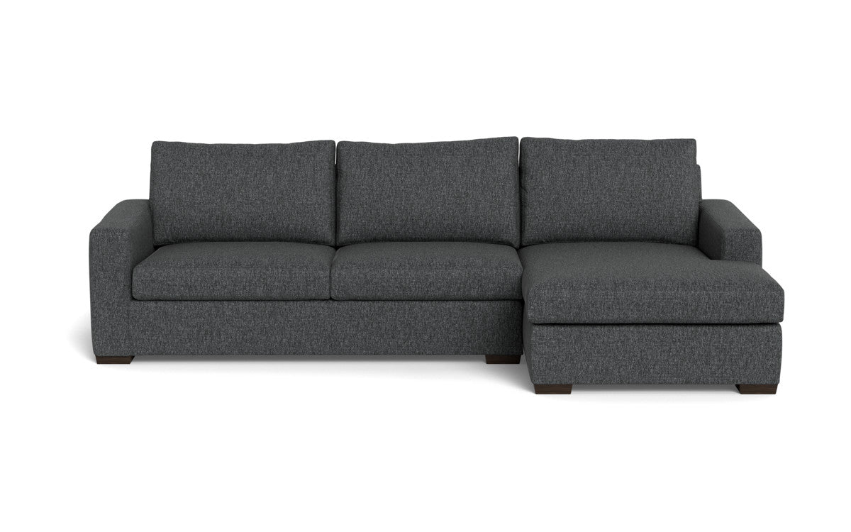 Mesa 123" Right Chaise Sectional - Tropez Charcoal