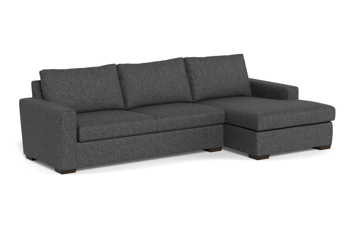 Mesa 123" Right Chaise Sectional - Tropez Charcoal