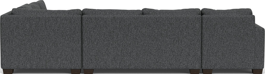 Track 141" Corner Sectionals W. Full Sleeper & Left Chaise - Tropez Charcoal