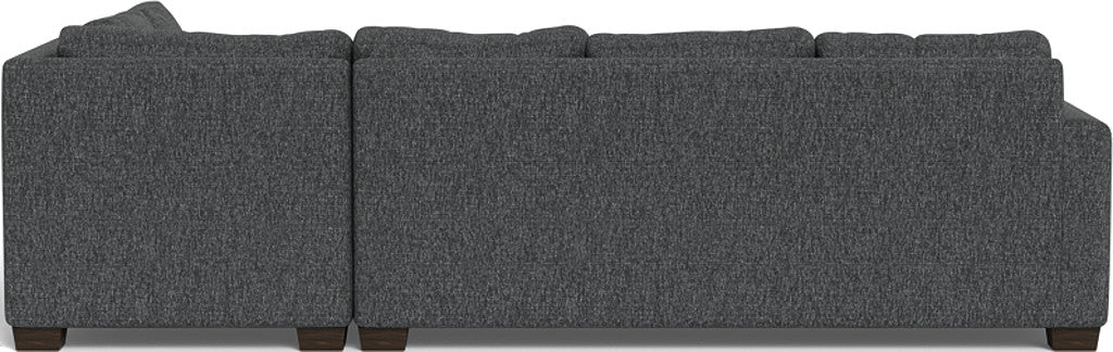 Track 121" Right Chaise Sectional - Tropez Charcoal