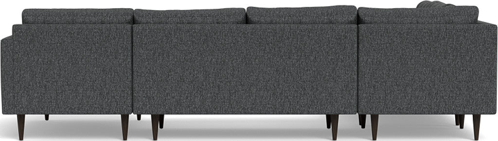 Wallace 130" Corner Sectionals w. Right Chaise - Tropez Charcoal