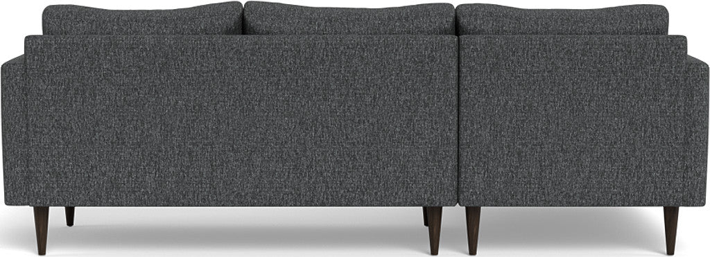 Wallace 98" Untufted Left Chaise Sectional - Tropez Charcoal