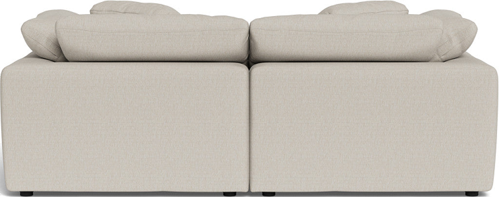 Fluffy 89" 2 Piece Sofa w/Otto - Tropez Oyster