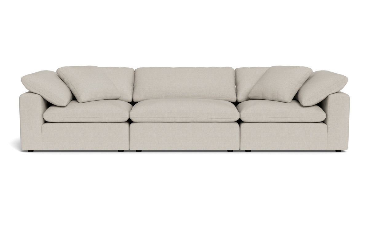 Fluffy 133.5" 3pc Sofa - Tropez Oyster