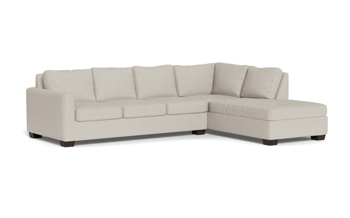 Track 121" Right Chaise Sectional - Tropez Oyster
