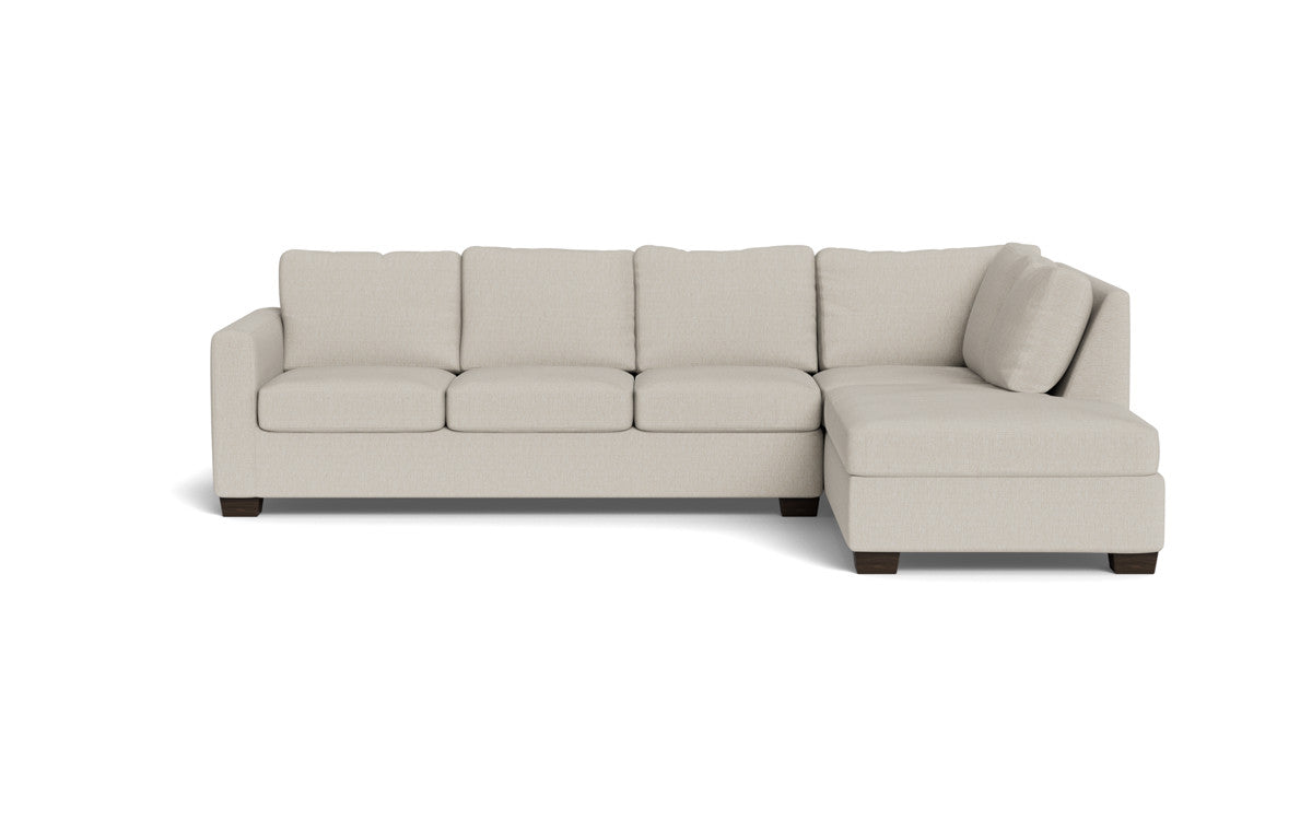 Track 121" Right Chaise Sectional - Tropez Oyster