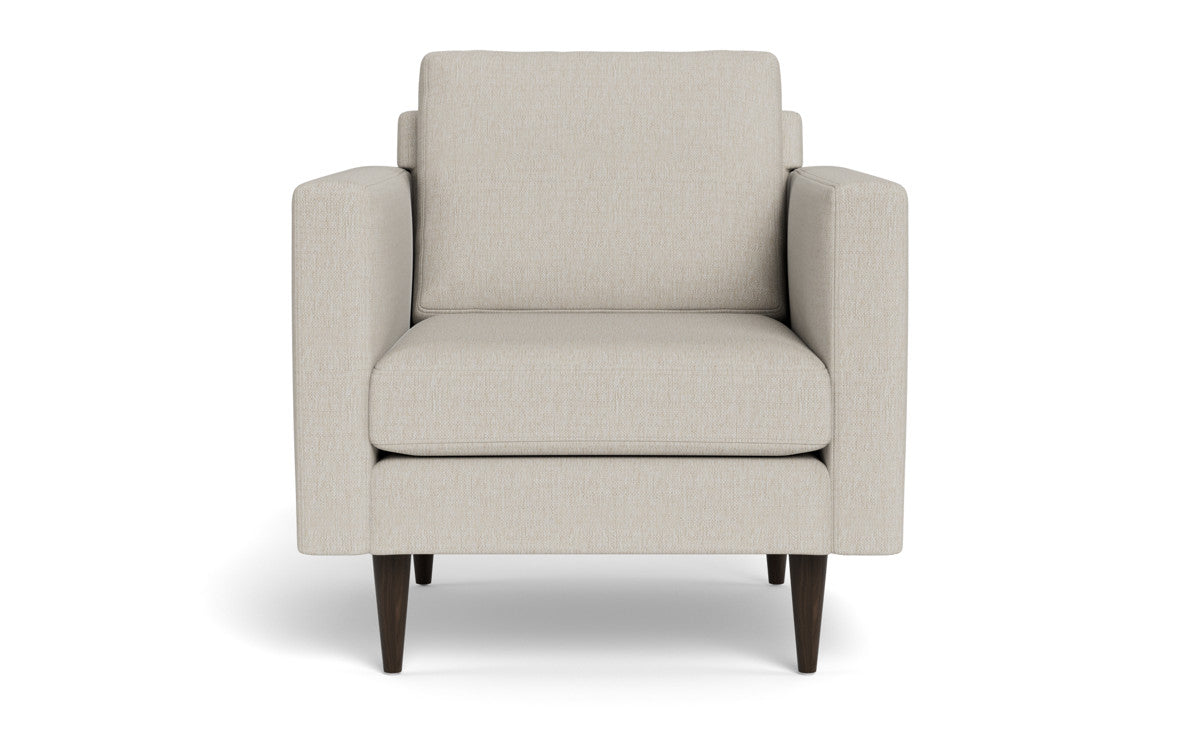 Wallace 34" Untufted Arm Chair - Tropez Charcoal