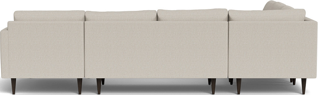 Wallace 130" Untufted Corner Sectionals w. Right Chaise - Tropez Oyster