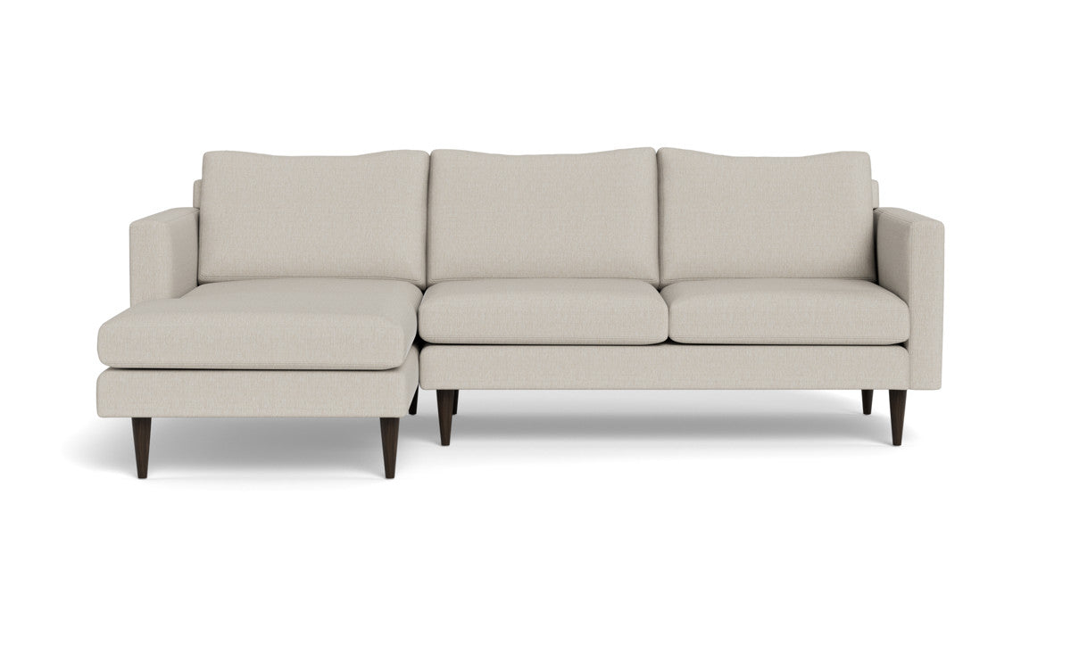 Wallace 98" Untufted Left Chaise Sectional - Tropez Charcoal