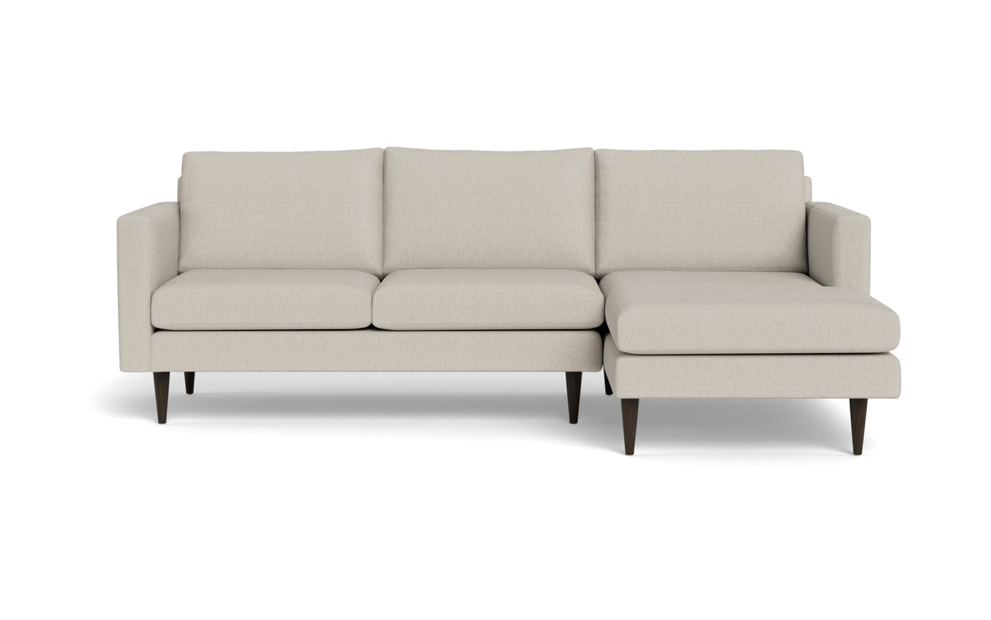 Wallace 98" Untufted Right Chaise Sectional - Tropez Oyster
