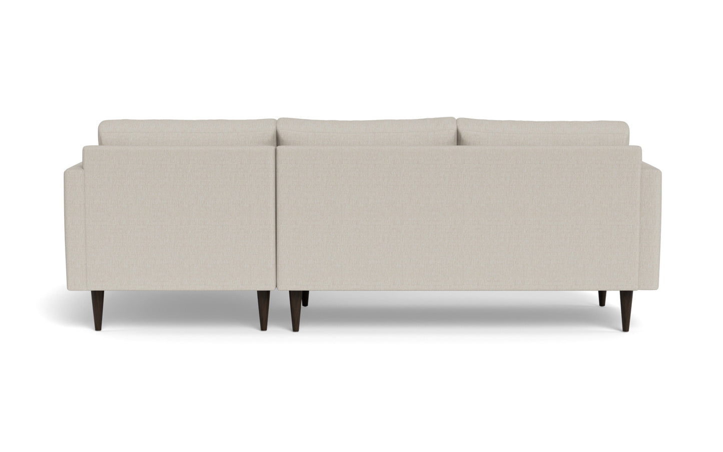 Wallace 98" Untufted Right Chaise Sectional - Tropez Charcoal
