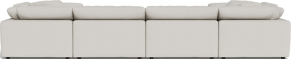 Fluffy 178" 4 Corner U Sectional - Tussah Snow