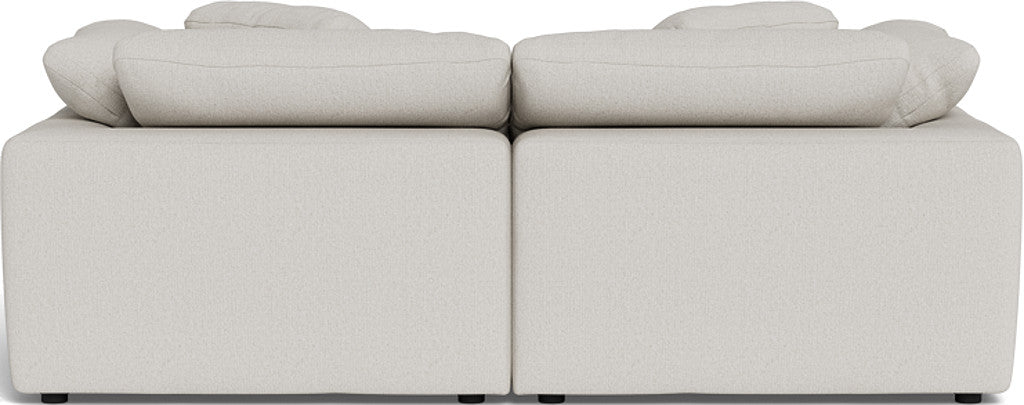 Fluffy 89" 2 Piece Sofa w/Otto - Tussah Snow