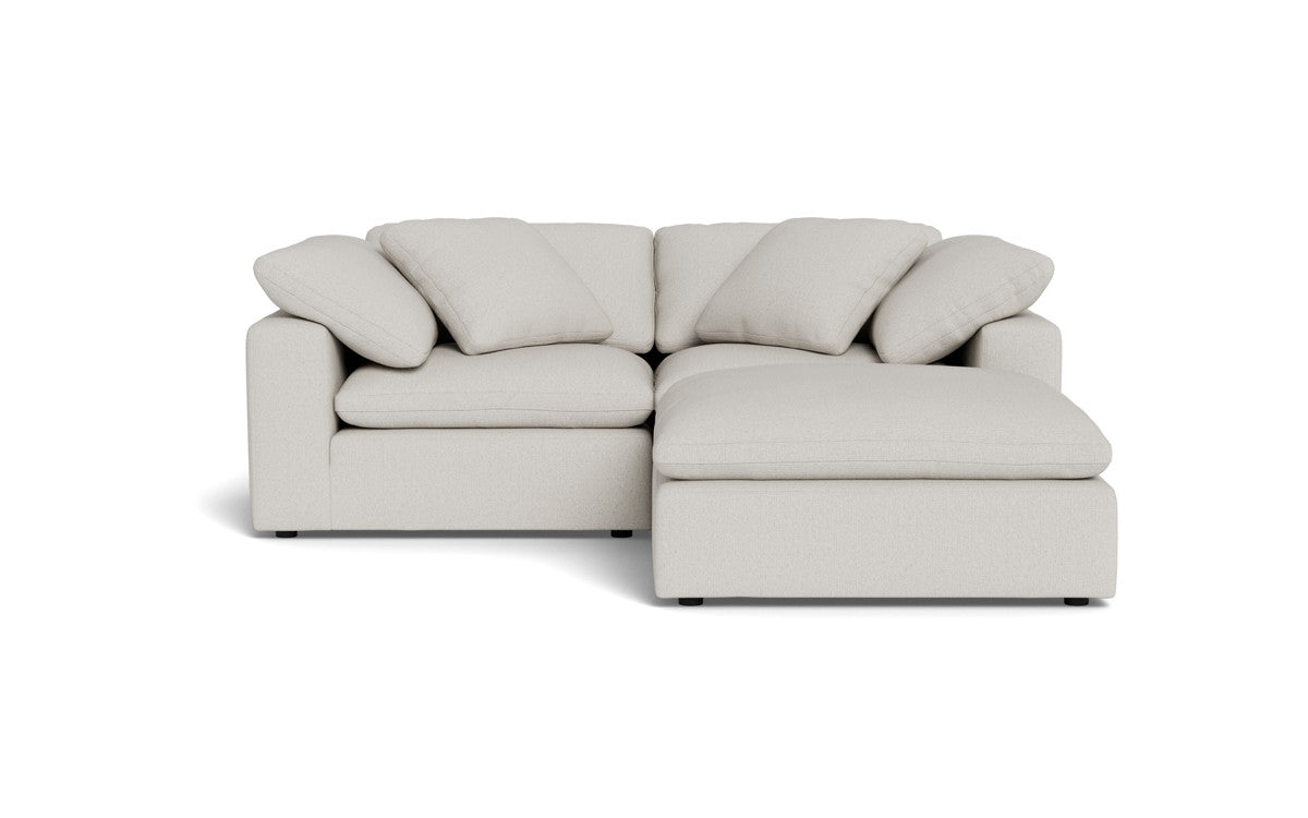Fluffy 89" 2 Piece Sofa w/Otto - Tussah Snow