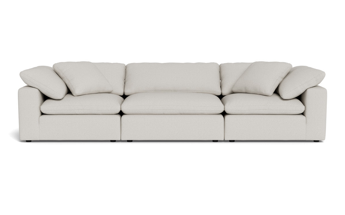 Fluffy 133.5" 3pc Sofa - Tussah Snow
