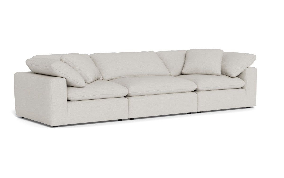 Fluffy 133.5" 3pc Sofa - Tussah Snow