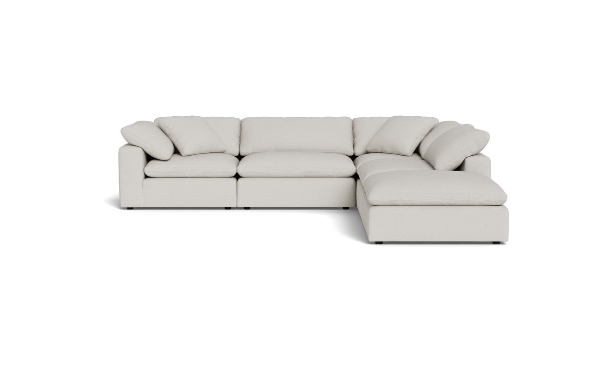 Fluffy 133.5" 4 Piece Sectional w/Otto - Tussah Snow