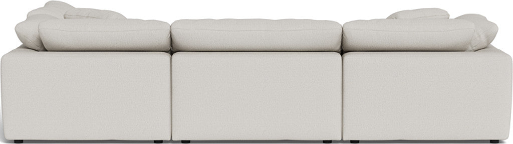 Fluffy 133.5" 4 Piece Sectional w/Otto - Tussah Snow