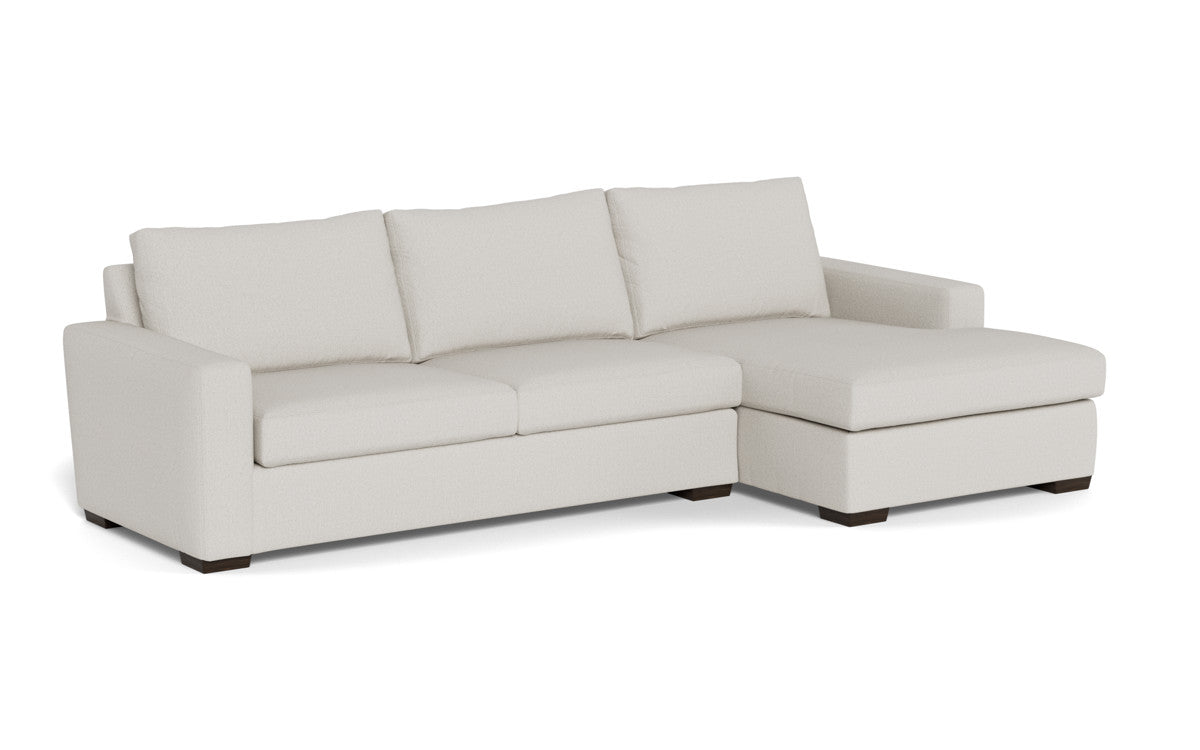 Mesa 123" Right Chaise Sectional - Tussah Snow