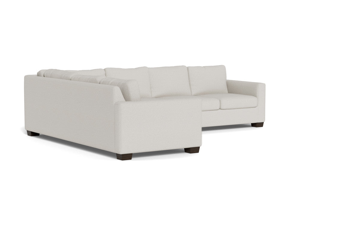 Track 121" Left Corner Sectional - Tussah Snow