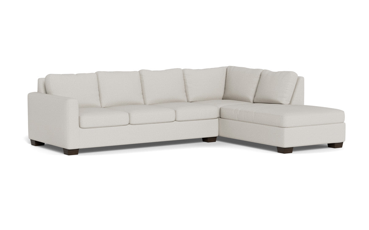 Track 121" Right Chaise Sectional - Tussah Snow
