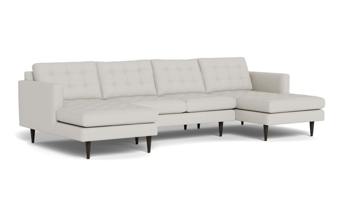 Wallace 126" Double Chaise U Sectional - Tussah Snow