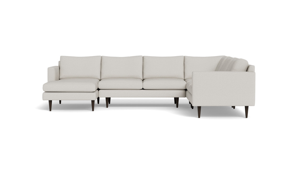 Wallace 130" Untufted Corner Sectionals w. Left Chaise - Tropez Oyster