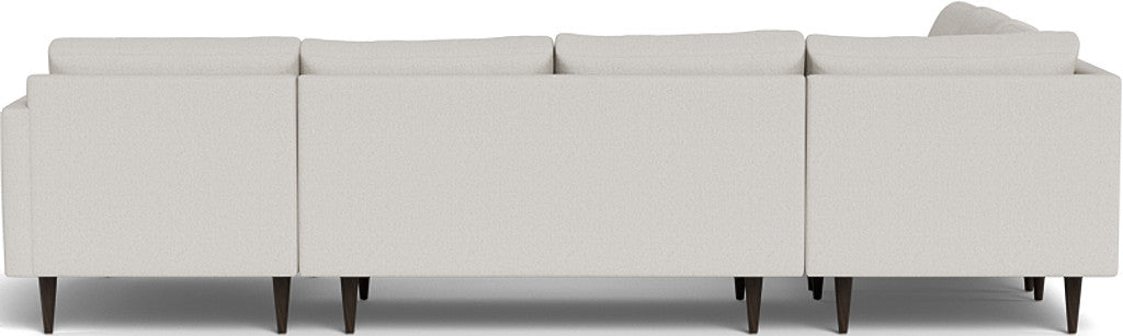 Wallace 130" Untufted Corner Sectionals w. Right Chaise - Tropez Oyster