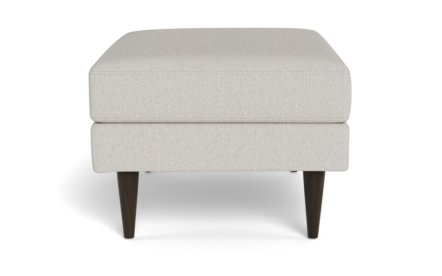 Wallace Untufted Ottoman - Sorrento Almond