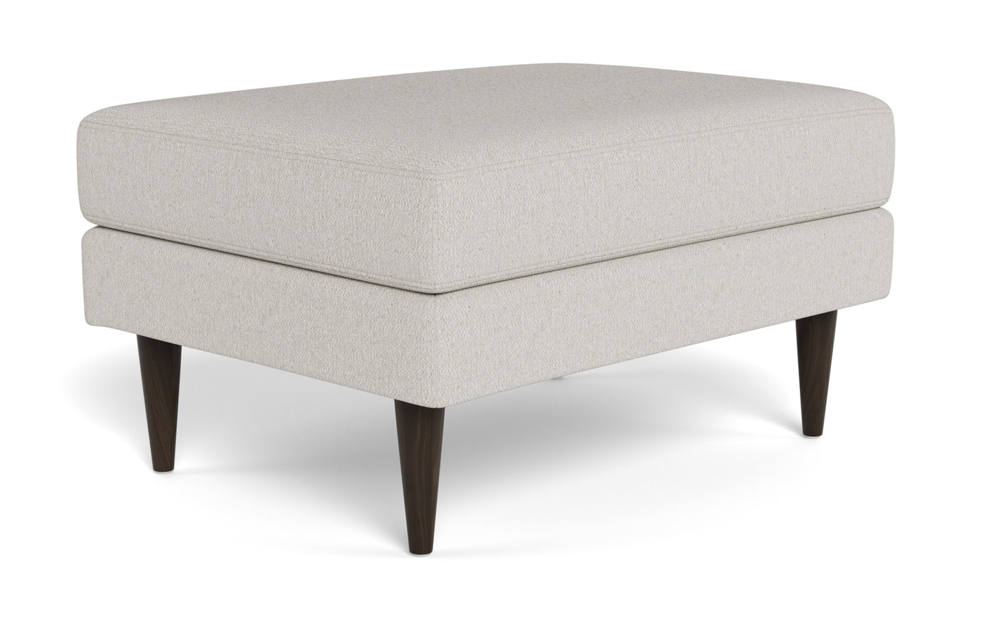 Wallace Untufted Ottoman - Tussah Snow