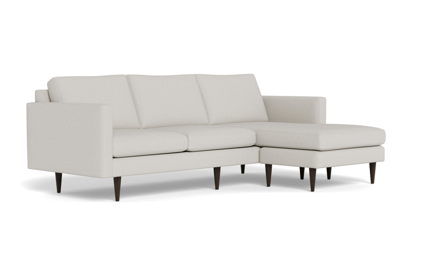 Wallace 98" Untufted Reversible Chaise Sofa - Tussah Snow