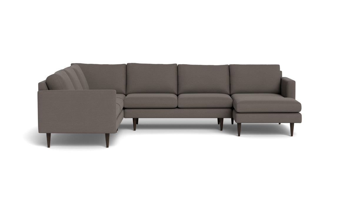 Wallace 130" Untufted Corner Sectionals w. Right Chaise - Toscana Otter