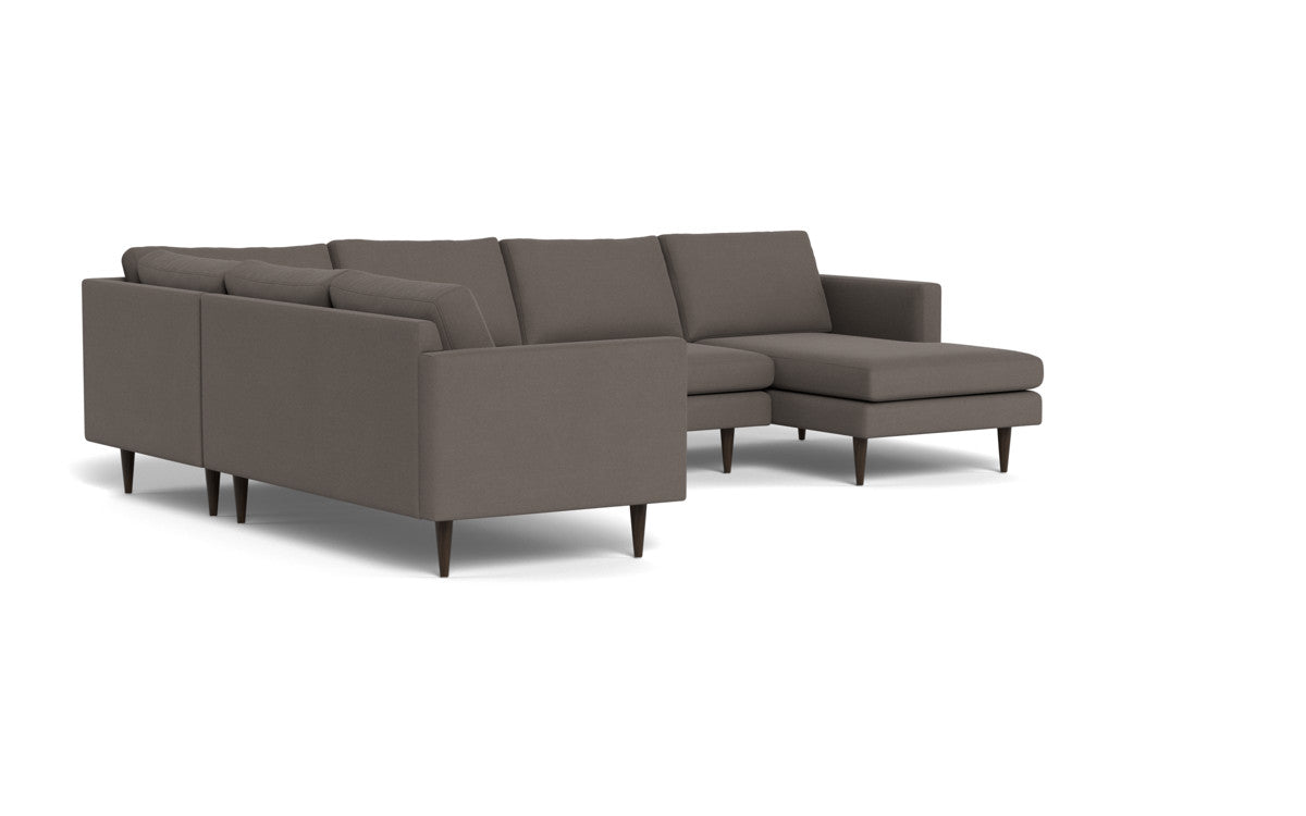 Wallace 130" Untufted Corner Sectionals w. Right Chaise - Toscana Otter