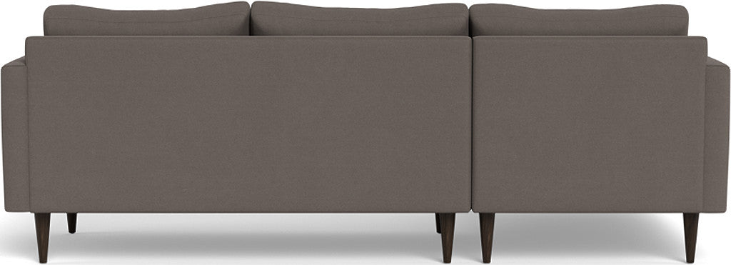Wallace 98" Untufted Left Chaise Sectional - Superb Rust