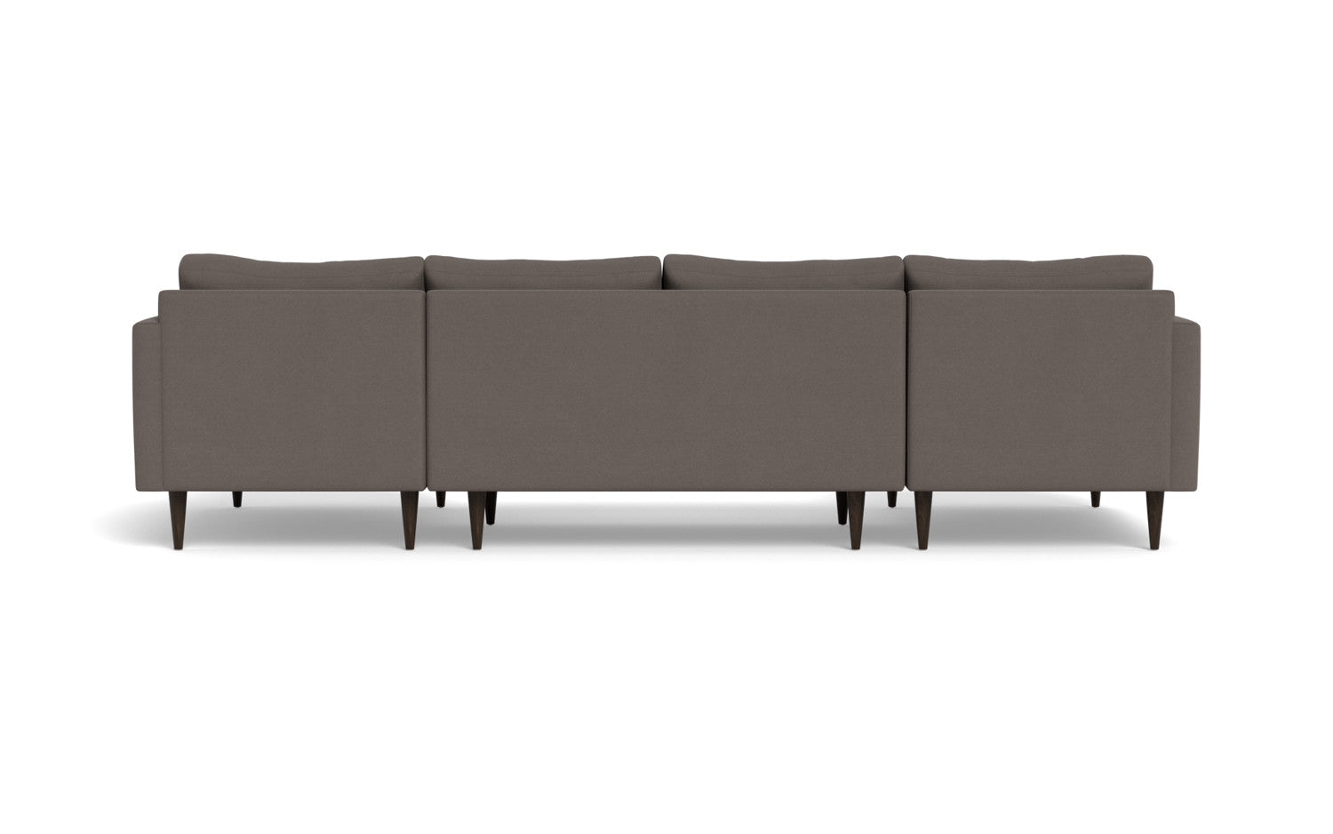 Wallace 126" Untufted Double Chaise U Sectional - Superb Rust