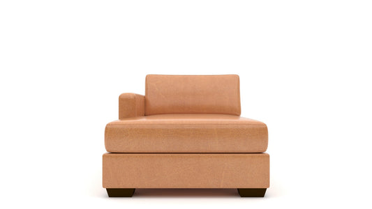 Track Leather LAF Chaise -