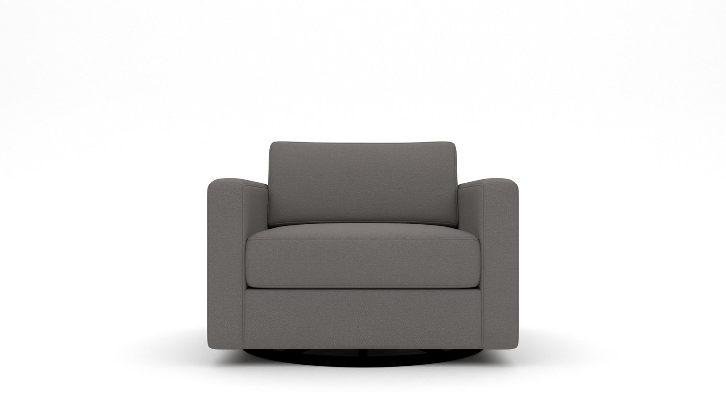 Track 36" Swivel Arm Chair - Peyton Slate
