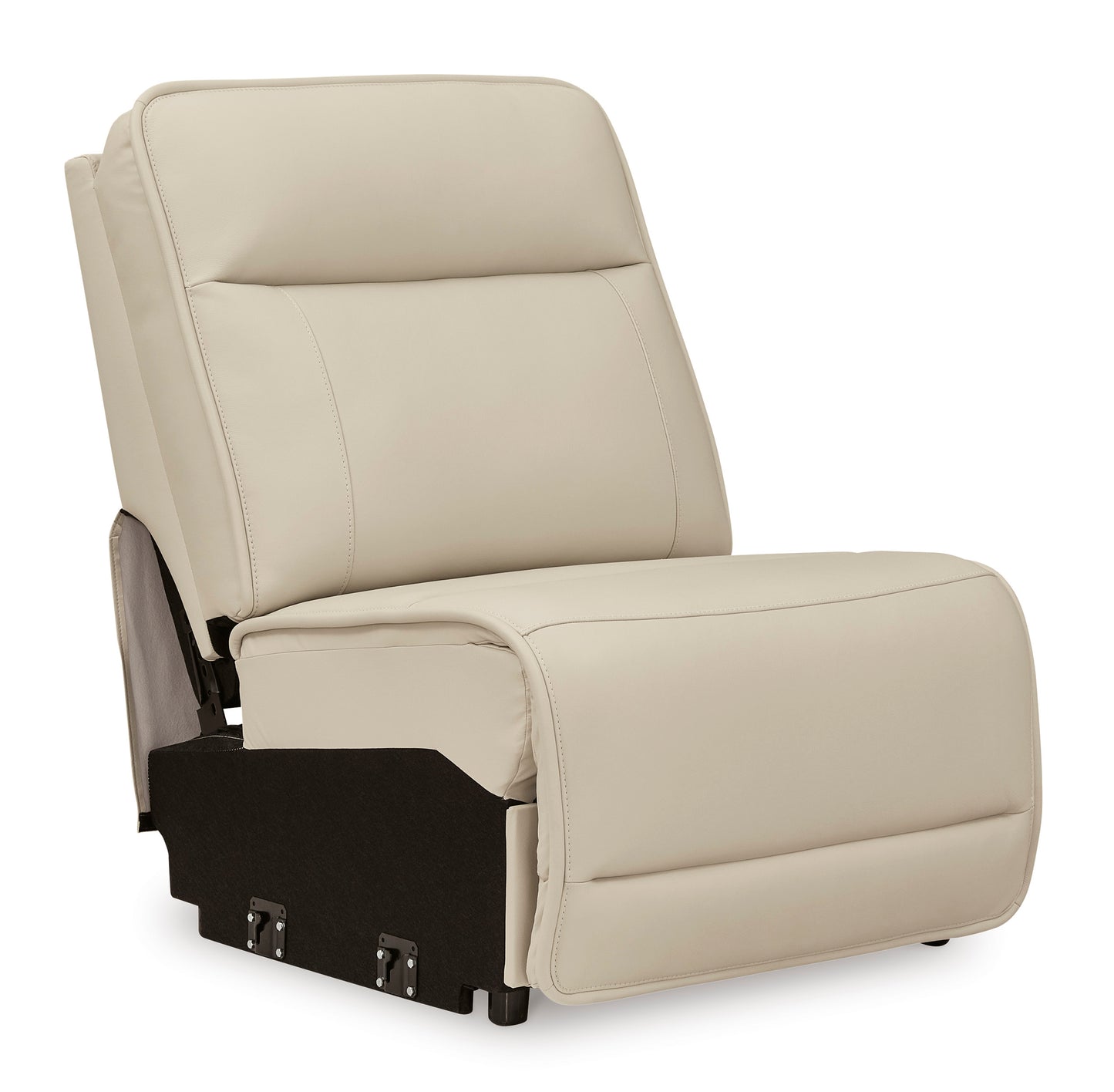 Demi Leather Armless Chair -